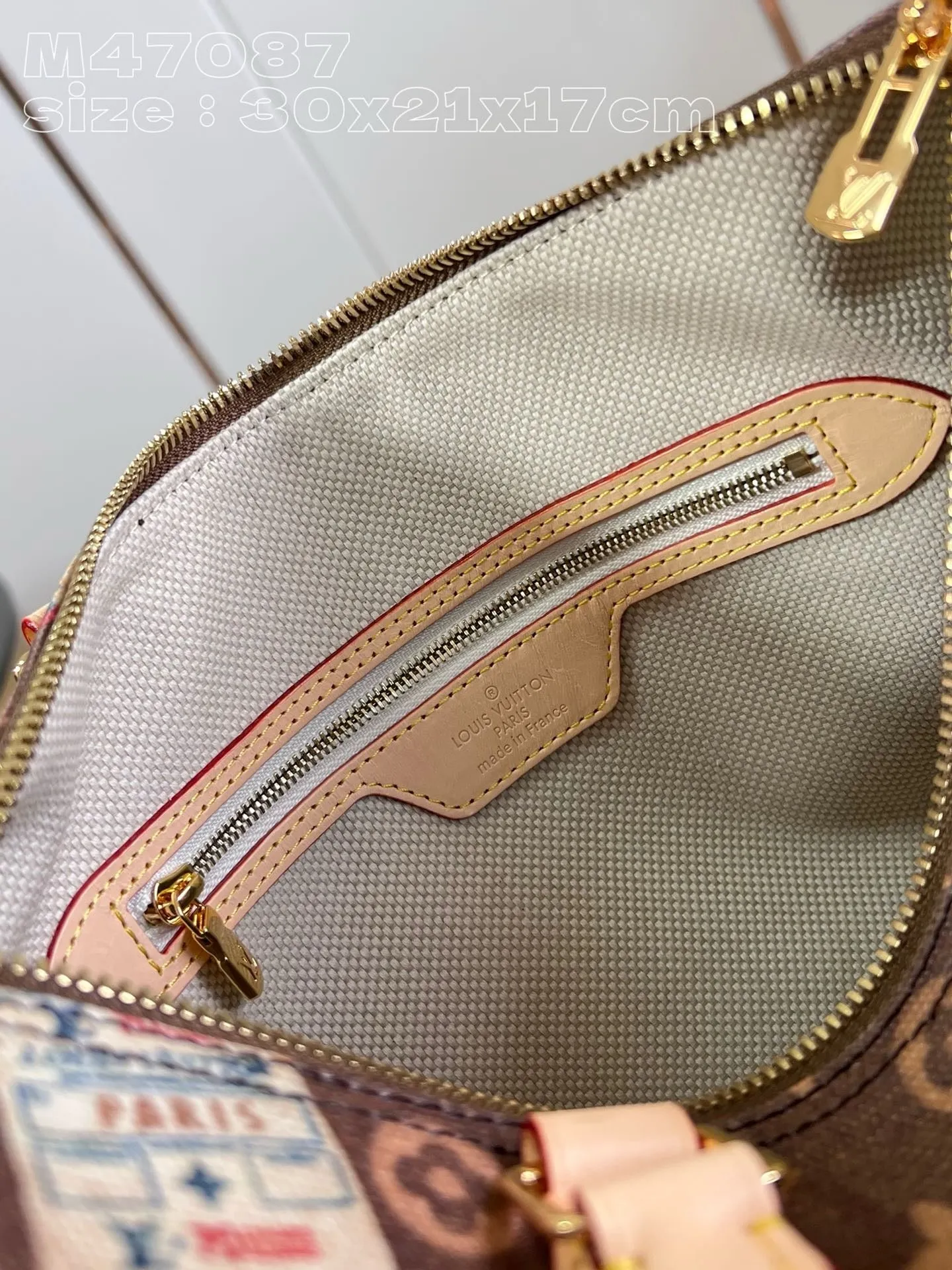 LB1010 Speedy Bandoulière 30 / HIGHEST QUALITY VERSION / 11.8 x 8.3 x 6.7 inches