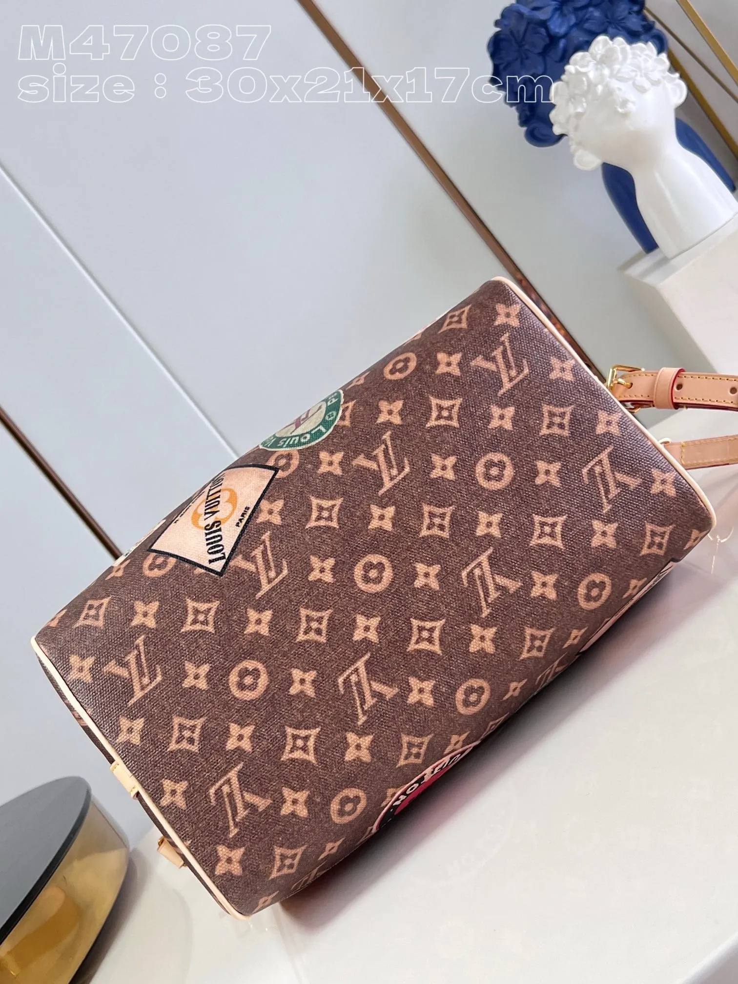 LB1010 Speedy Bandoulière 30 / HIGHEST QUALITY VERSION / 11.8 x 8.3 x 6.7 inches