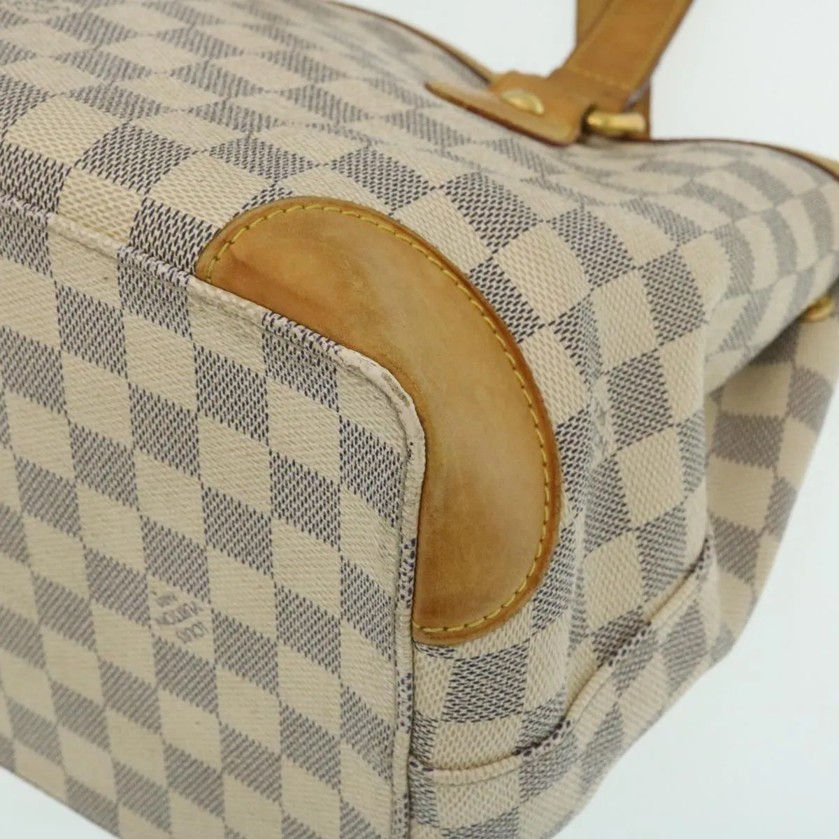 LOUIS VUITTON Damier Azur Hampstead PM Tote Bag N51207 LV Auth yk4018