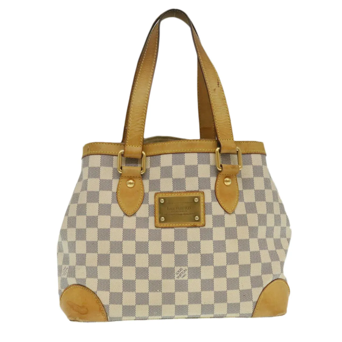 LOUIS VUITTON Damier Azur Hampstead PM Tote Bag N51207 LV Auth yk4018