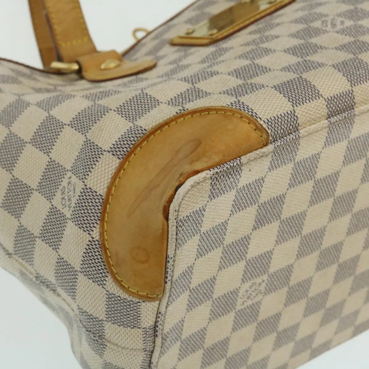 LOUIS VUITTON Damier Azur Hampstead PM Tote Bag N51207 LV Auth yk4018