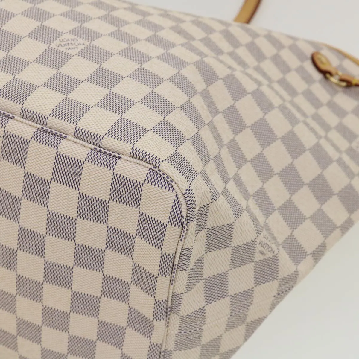 LOUIS VUITTON Damier Azur Neverfull GM Tote Bag N41360 LV  31476