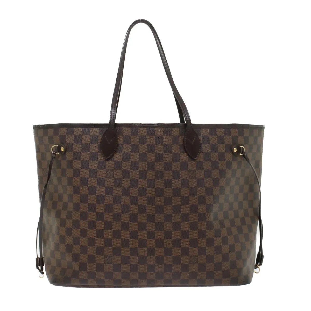 LOUIS VUITTON Damier Ebene Neverfull GM Tote Bag N51106 LV Auth 45449