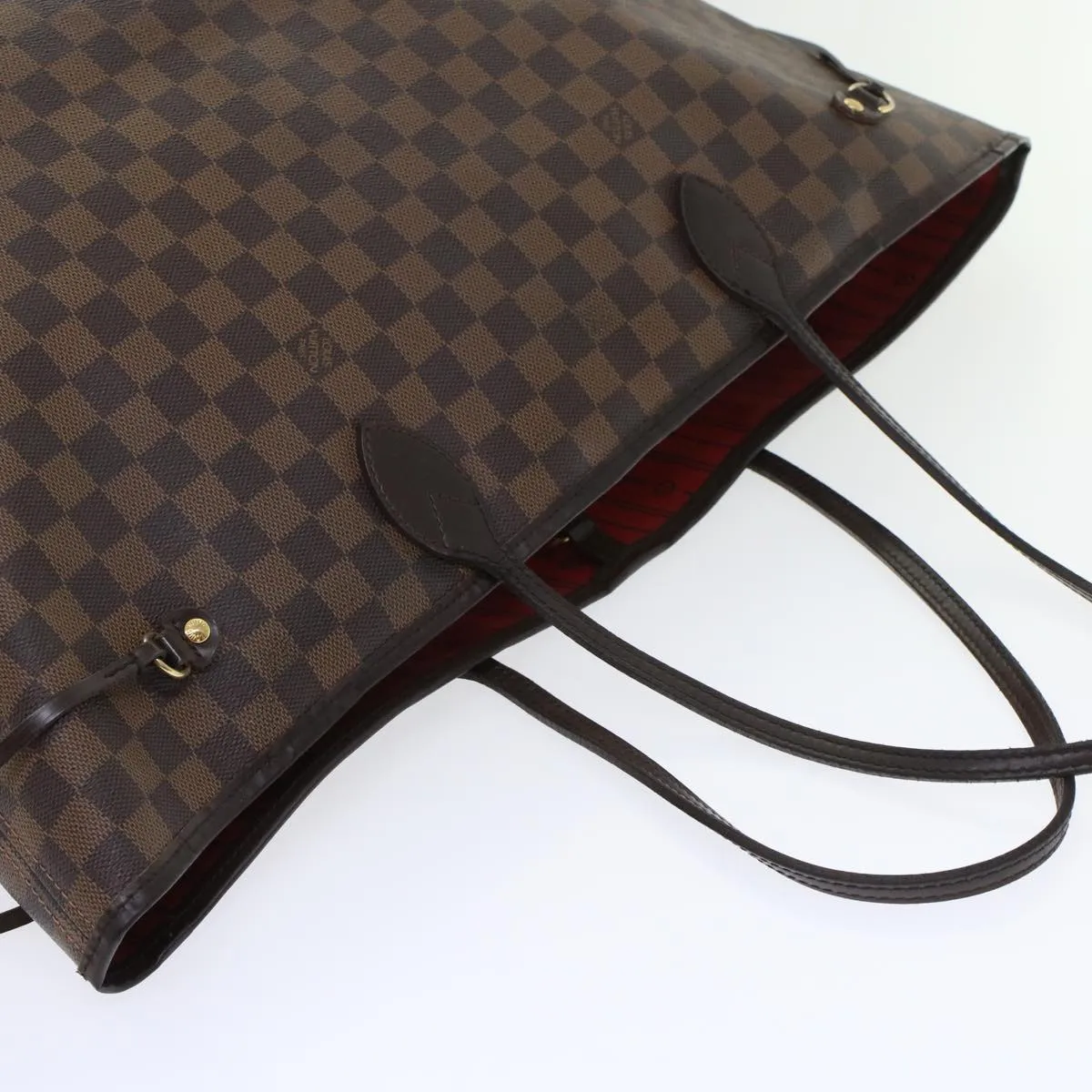 LOUIS VUITTON Damier Ebene Neverfull GM Tote Bag N51106 LV Auth 45449