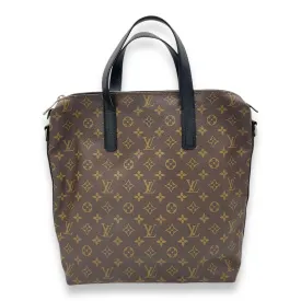 Macassar Davis  Tote Bag Brown in Monogram Coated Canvas, Silver hardware