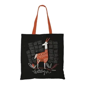 Majestic Antelope Cotton Canvas Tote Bags - TBAG00277
