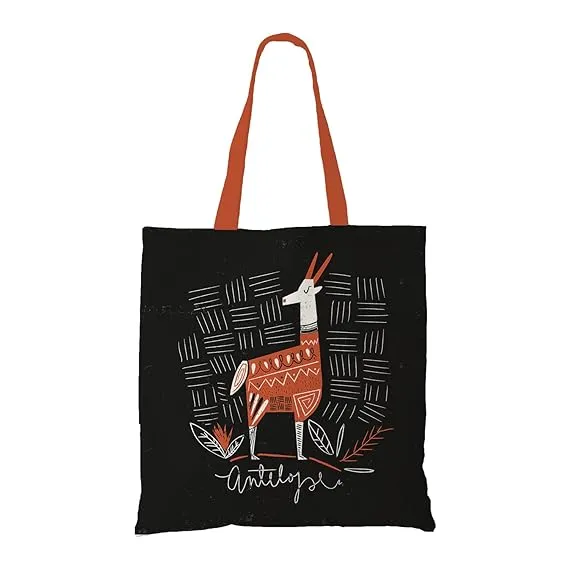 Majestic Antelope Cotton Canvas Tote Bags - TBAG00277