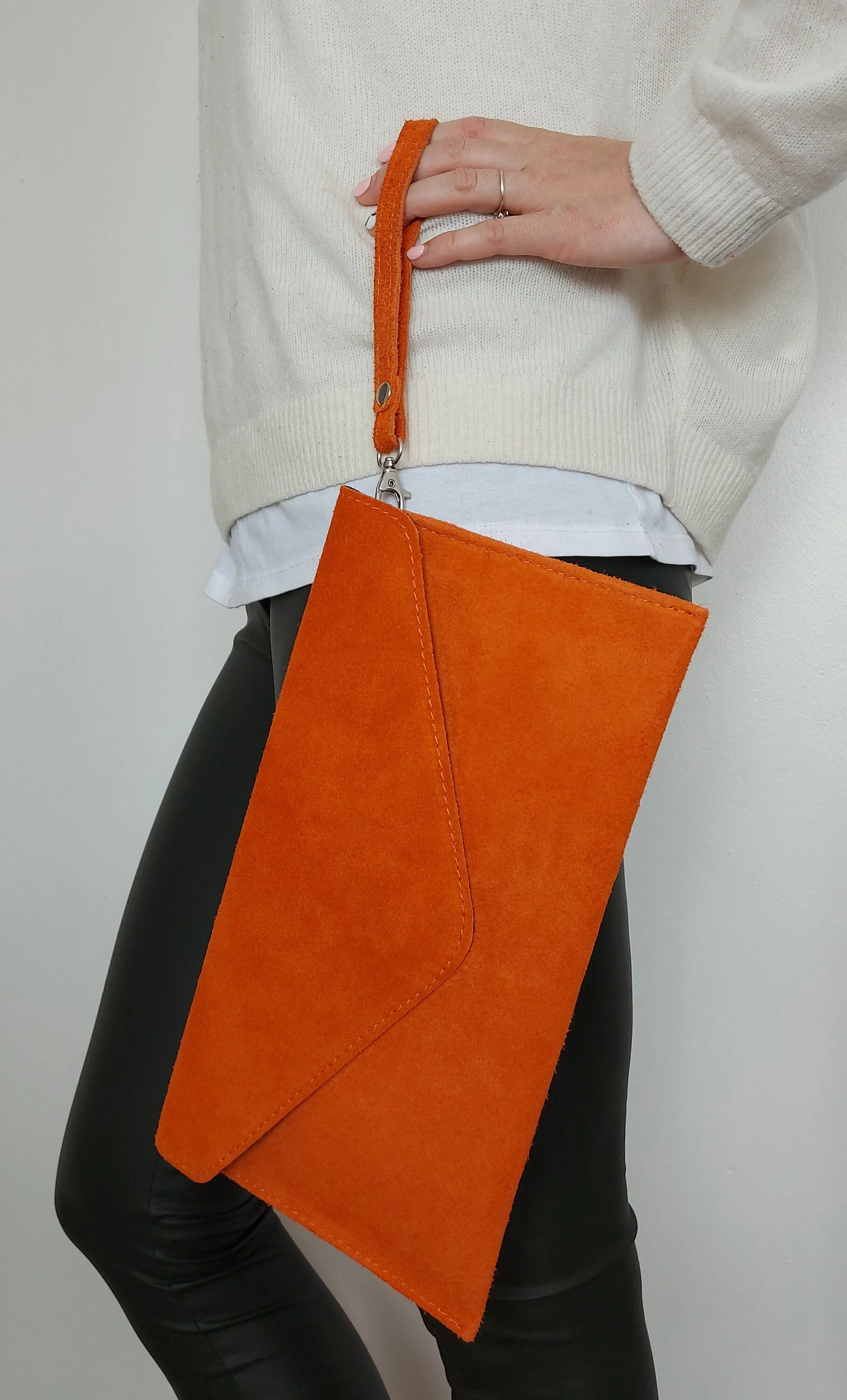 Maroon Burgundy envelope clutch bag