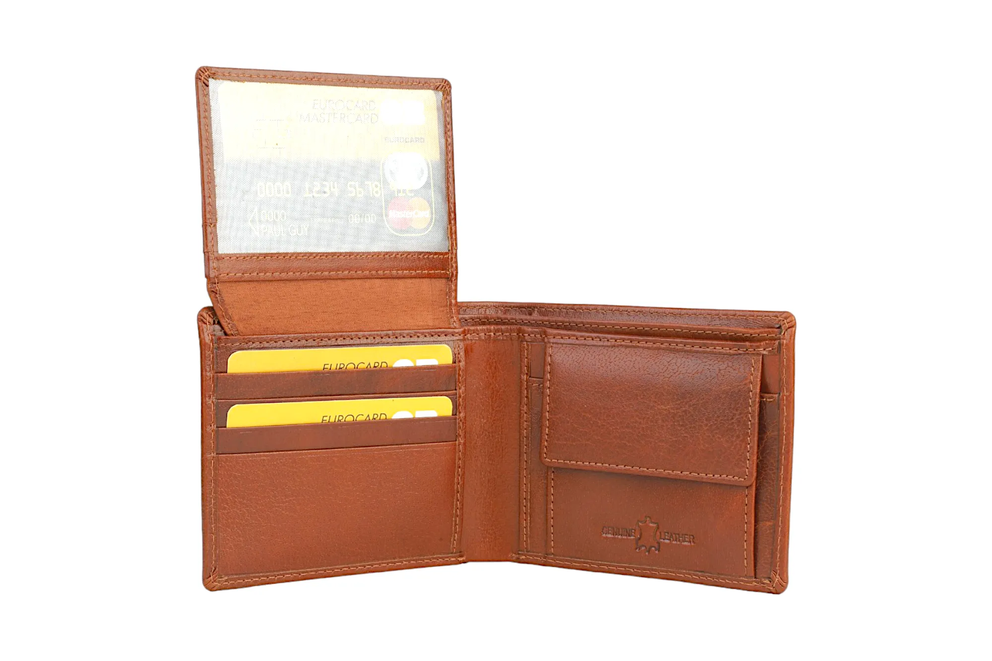 MENS LEATHER WALLET 94921 (Brown)