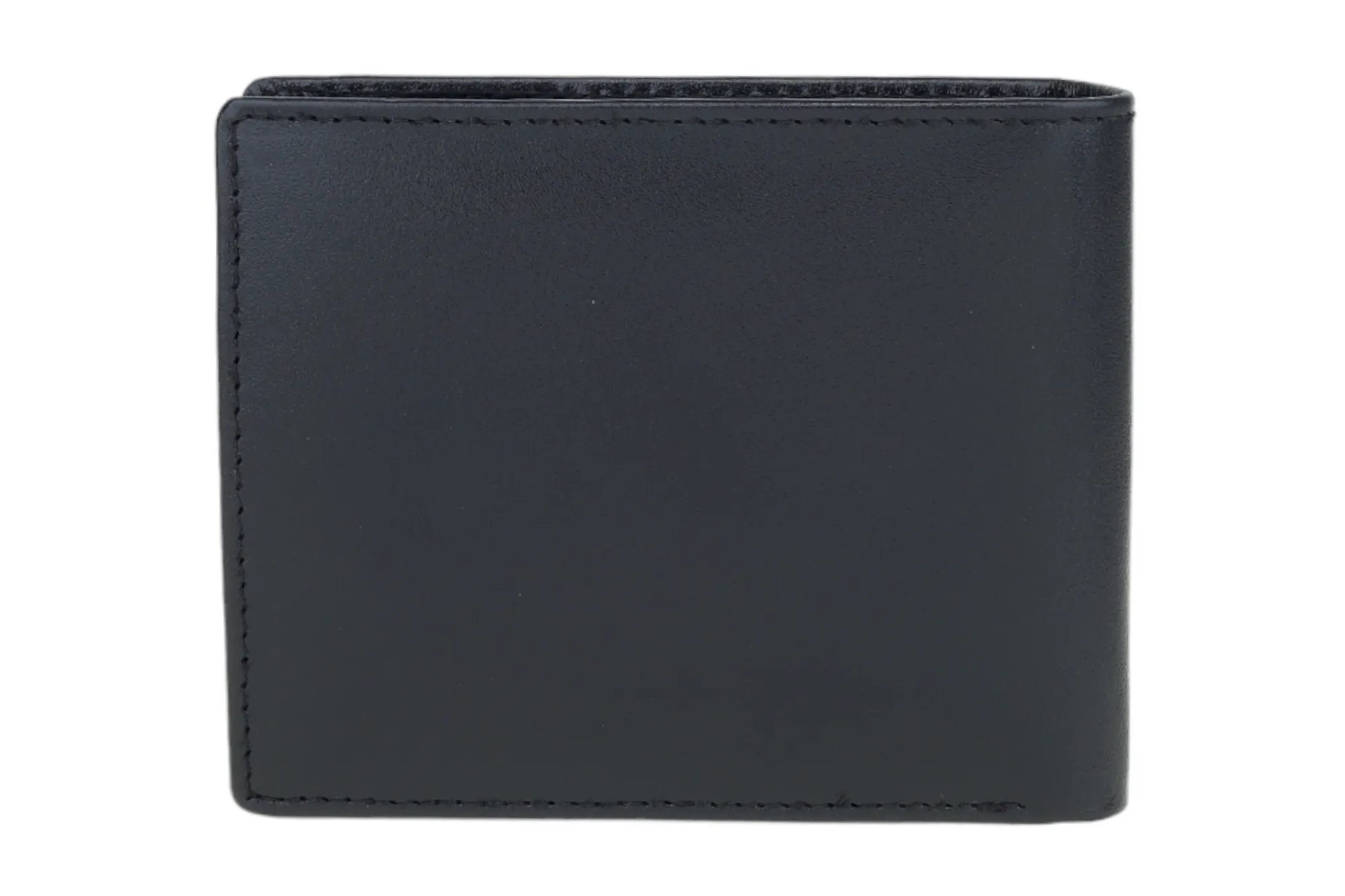 MENS LEATHER WALLET WITH KEY RING COMBO 94923 (Black)