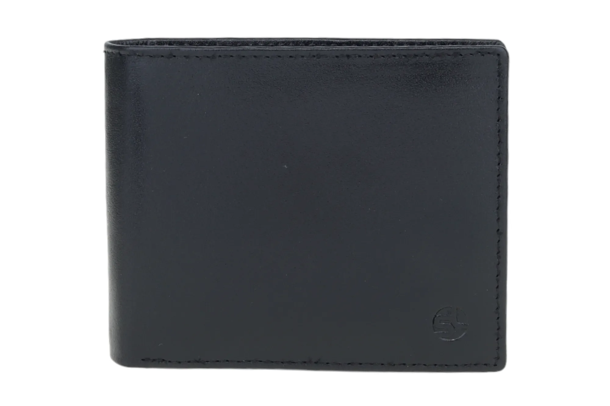MENS LEATHER WALLET WITH KEY RING COMBO 94923 (Black)
