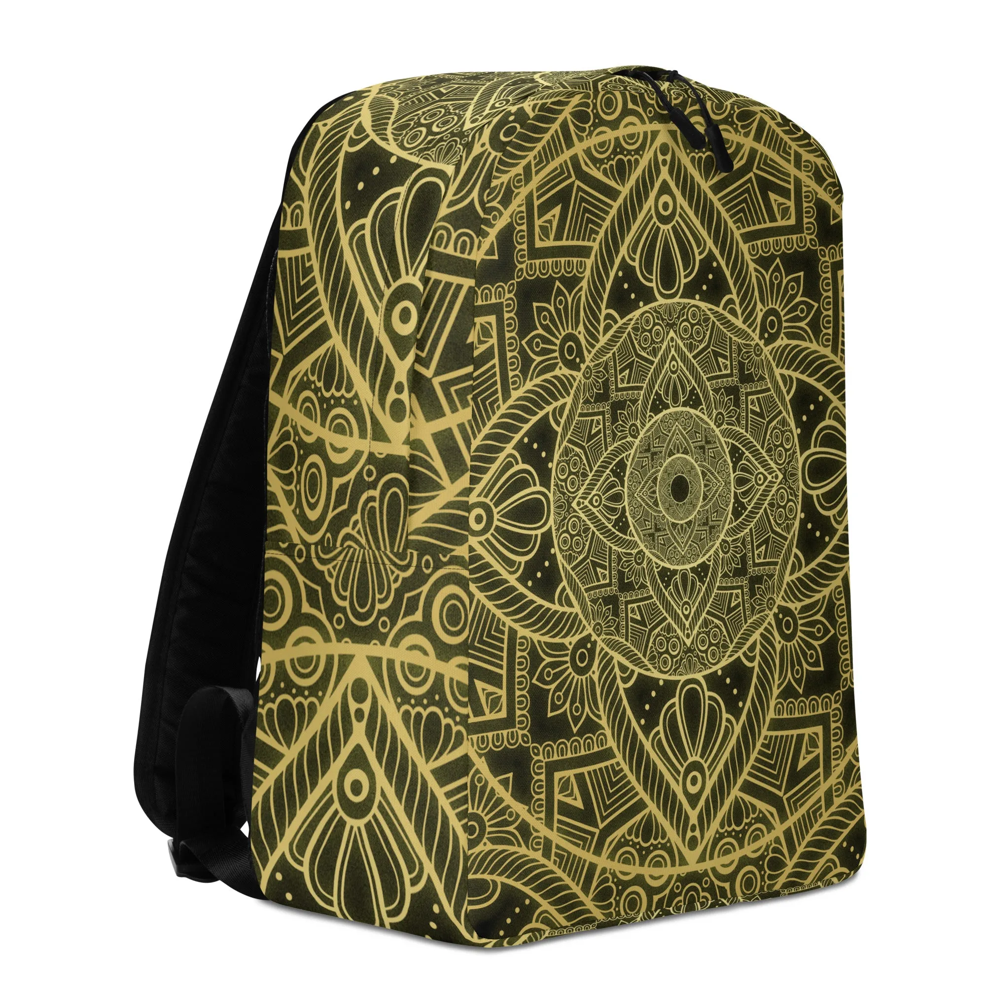 Minimalist Backpack Bougie Geometric Black and Gold