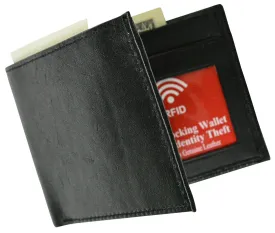 New Genuine Leather Wallets For Men Slim Minimalist Bifold Wallet RFID Blocking
