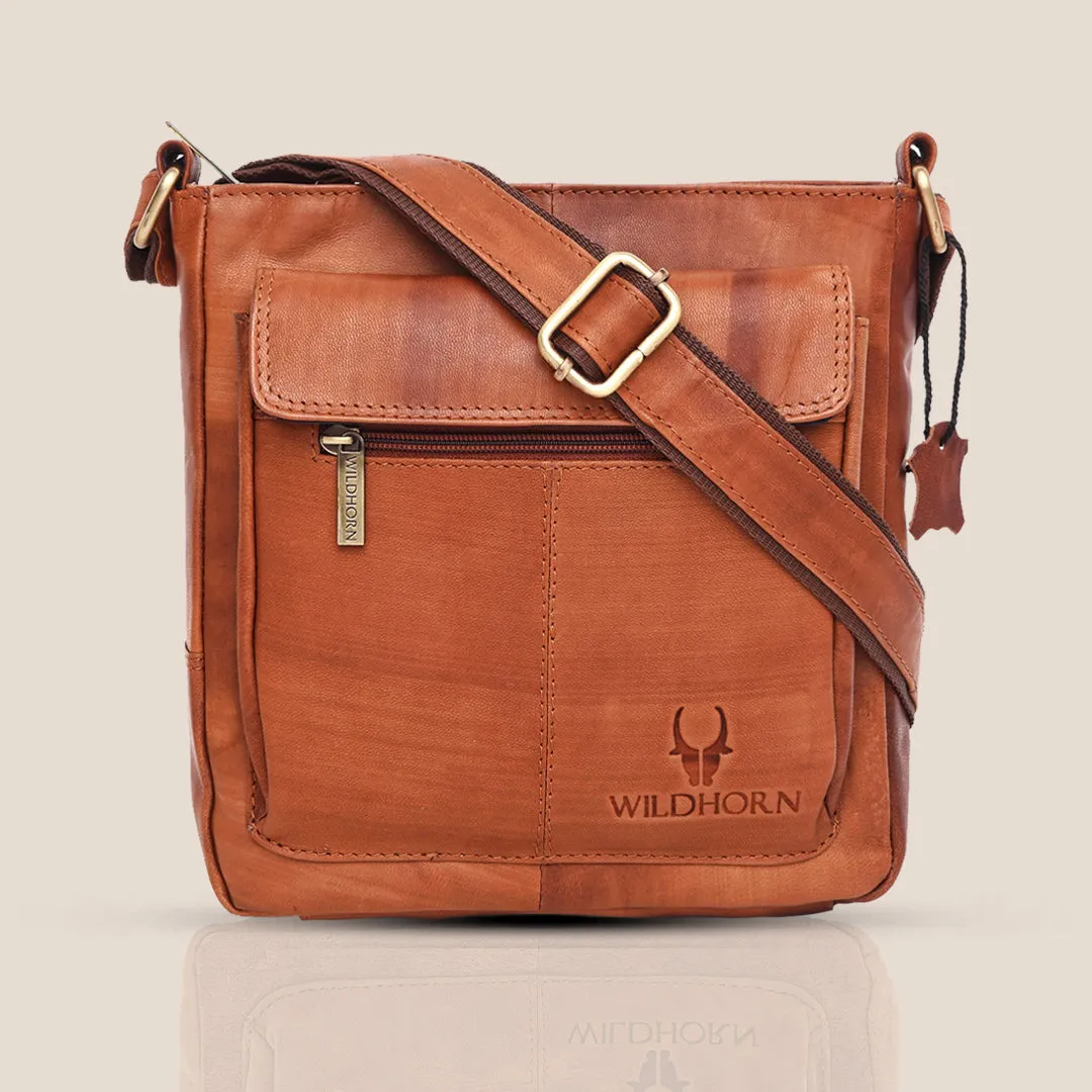 OAKLAND Leather Sling Bag for Men