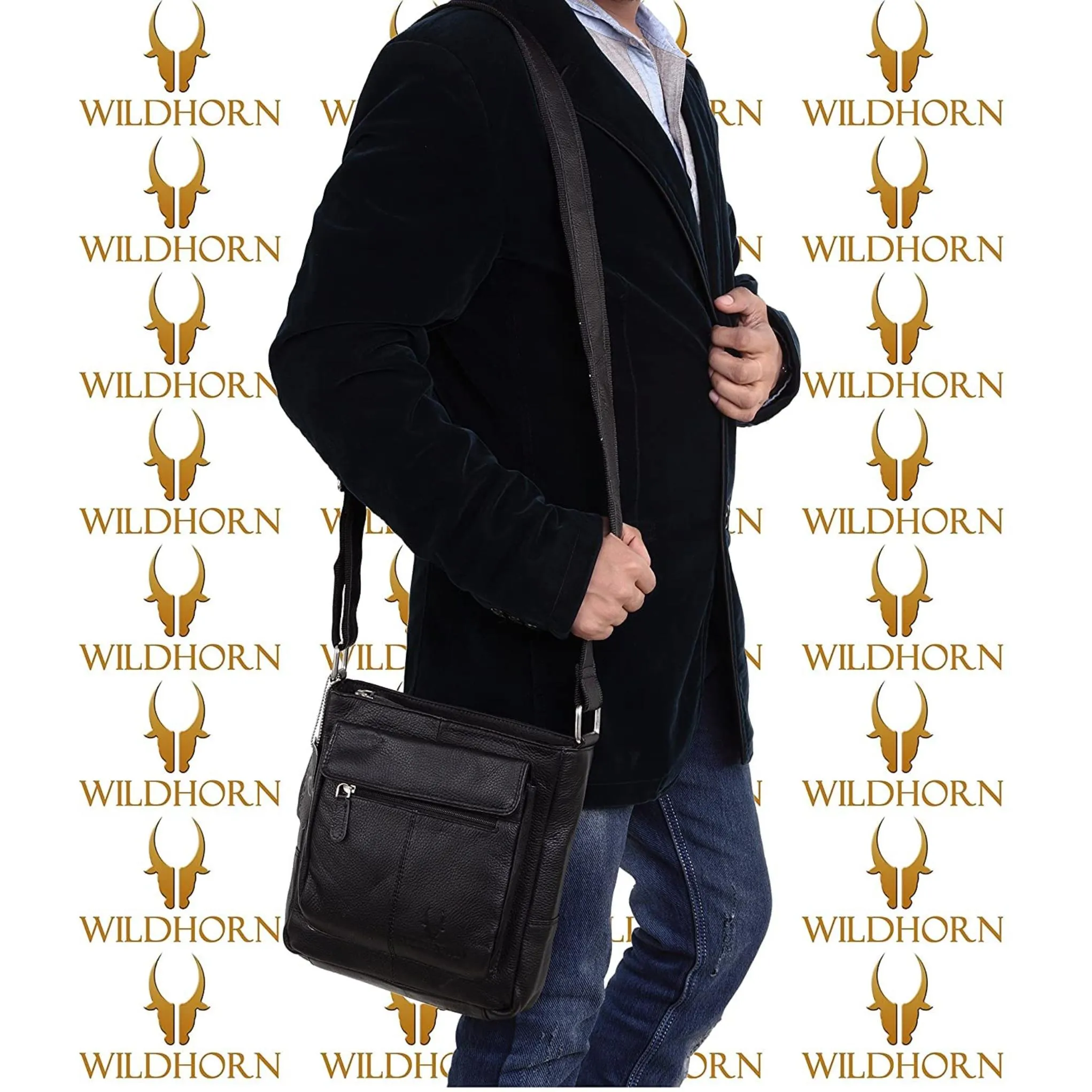 OAKLAND Leather Sling Bag for Men