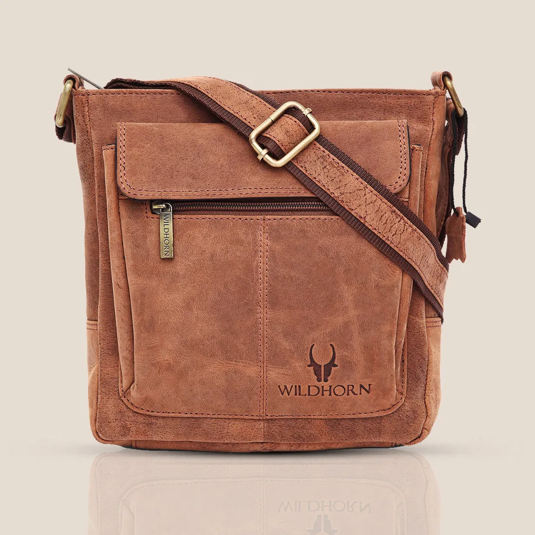 OAKLAND Leather Sling Bag for Men