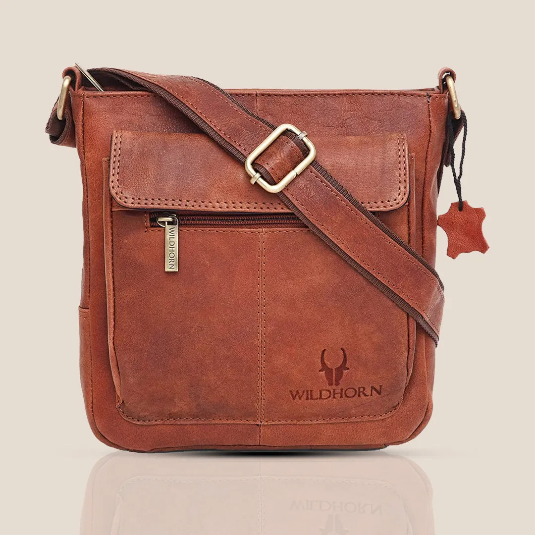 OAKLAND Leather Sling Bag for Men
