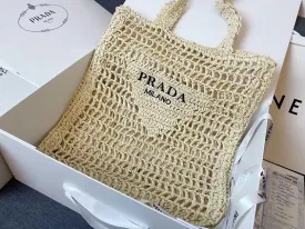 PD162 Raffia Tote Bag / 15x14.2x1.2inch