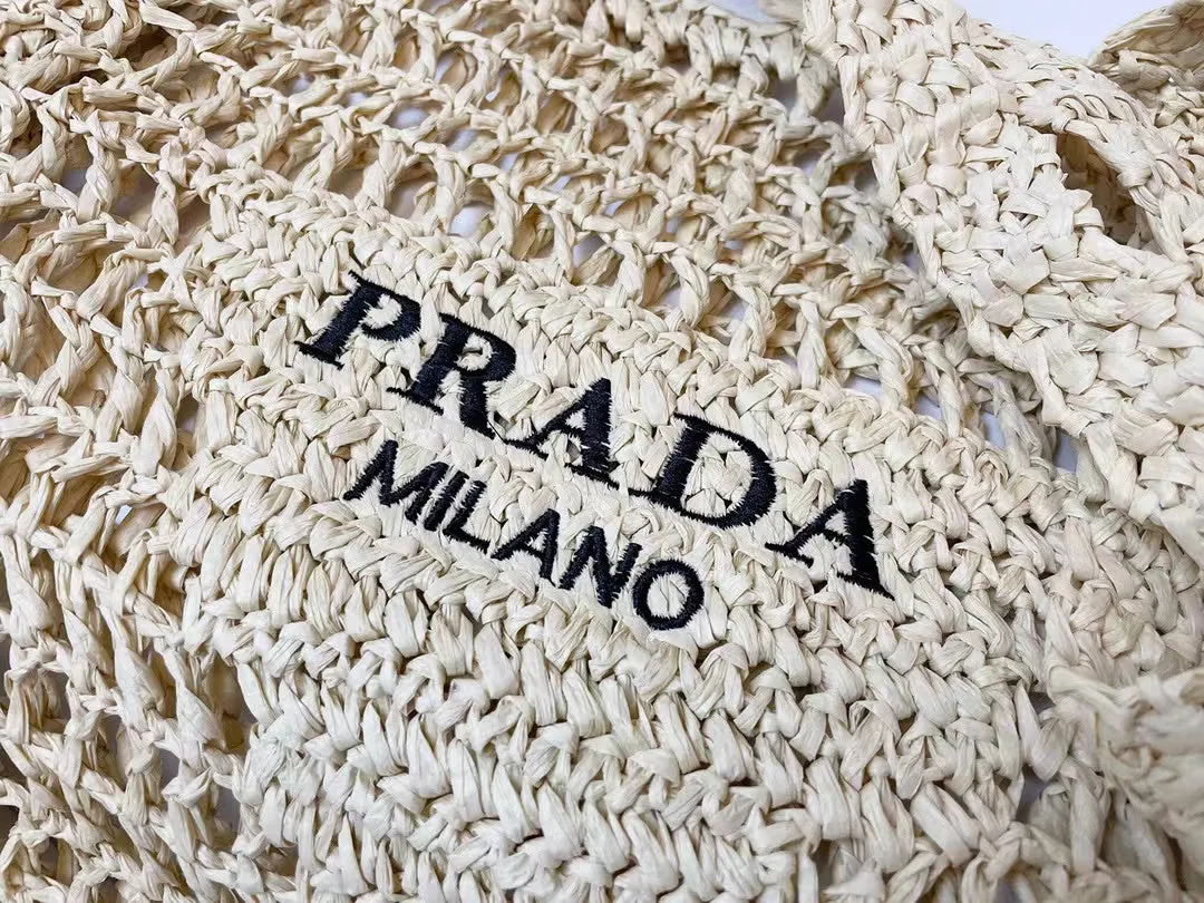 PD162 Raffia Tote Bag / 15x14.2x1.2inch