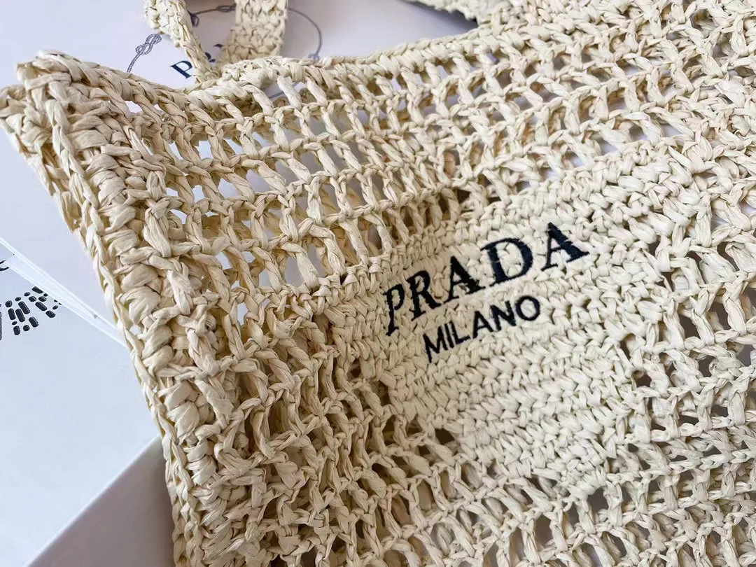 PD162 Raffia Tote Bag / 15x14.2x1.2inch