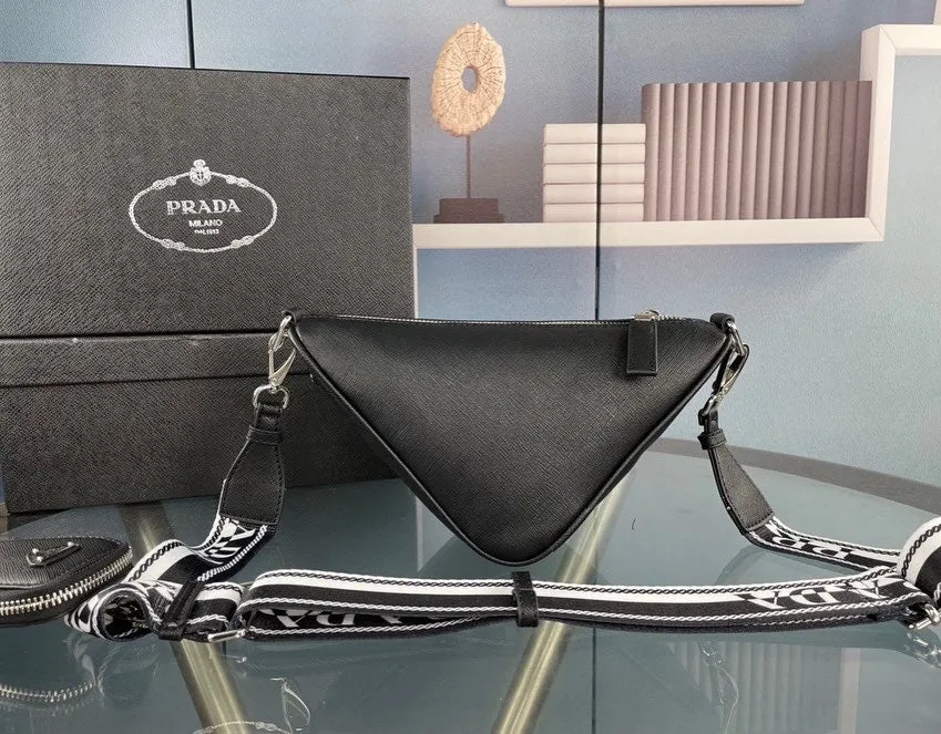 PD163 Saffiano PD Triangle bag / 11x7.1x4.3inch