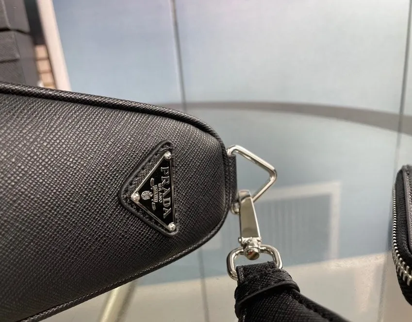 PD163 Saffiano PD Triangle bag / 11x7.1x4.3inch