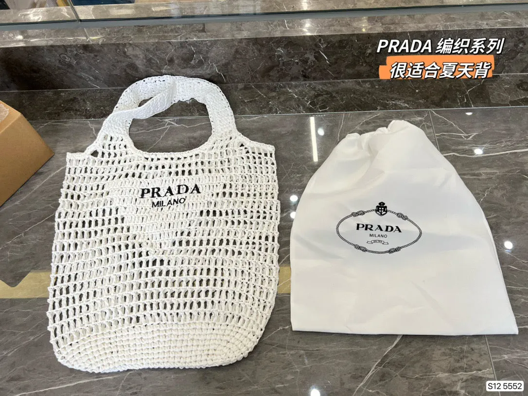 PD197 Raffia Tote Bag / 15.7x15.7inch
