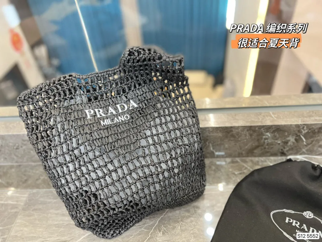 PD197 Raffia Tote Bag / 15.7x15.7inch