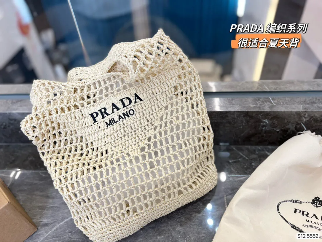 PD197 Raffia Tote Bag / 15.7x15.7inch