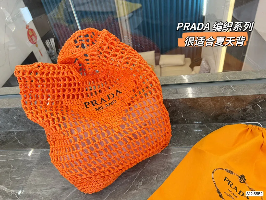 PD197 Raffia Tote Bag / 15.7x15.7inch