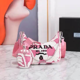 PD266 Prada Re-Edition Wool Mini-bag / 8.6x7x2.3inch