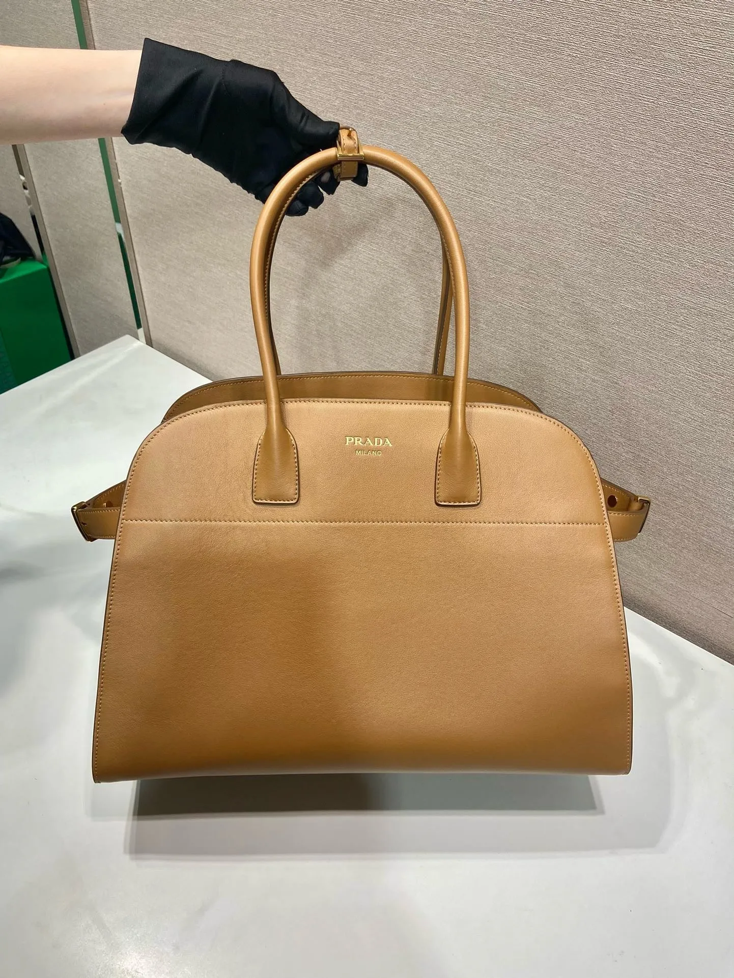PD271 Large leather tote bag / HIGHEST QUALITY VERSION / 15.7x11.4x7.8inch
