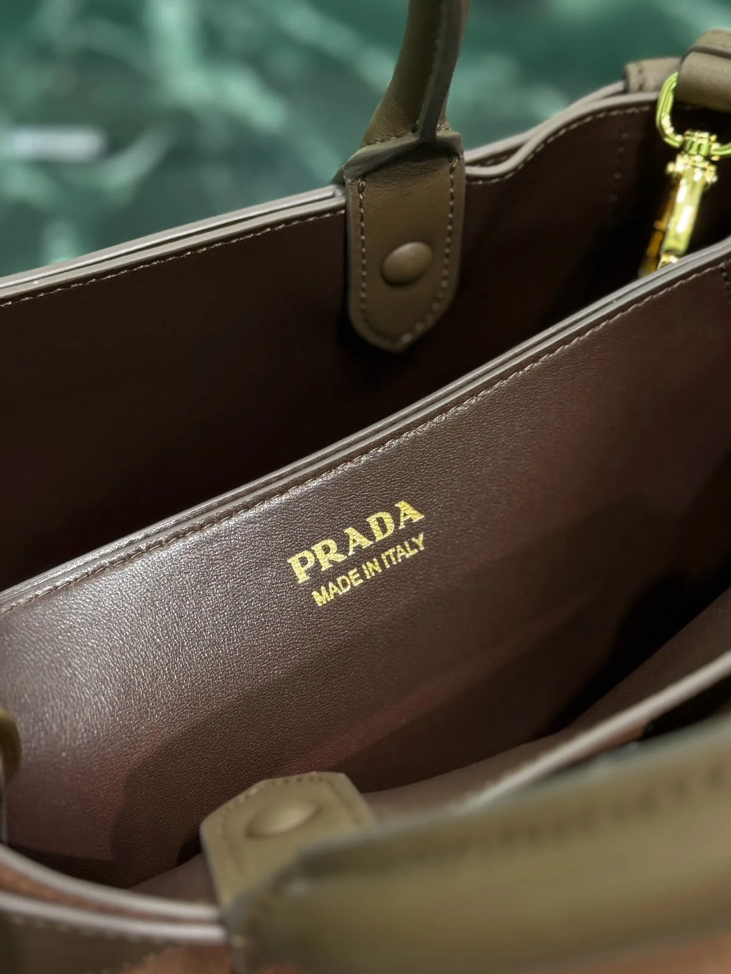 PD317 Medium Prada Buckle Suede Bag with Belt / HIGHEST QUALITY VERSION / 12.6x9x4.3inch