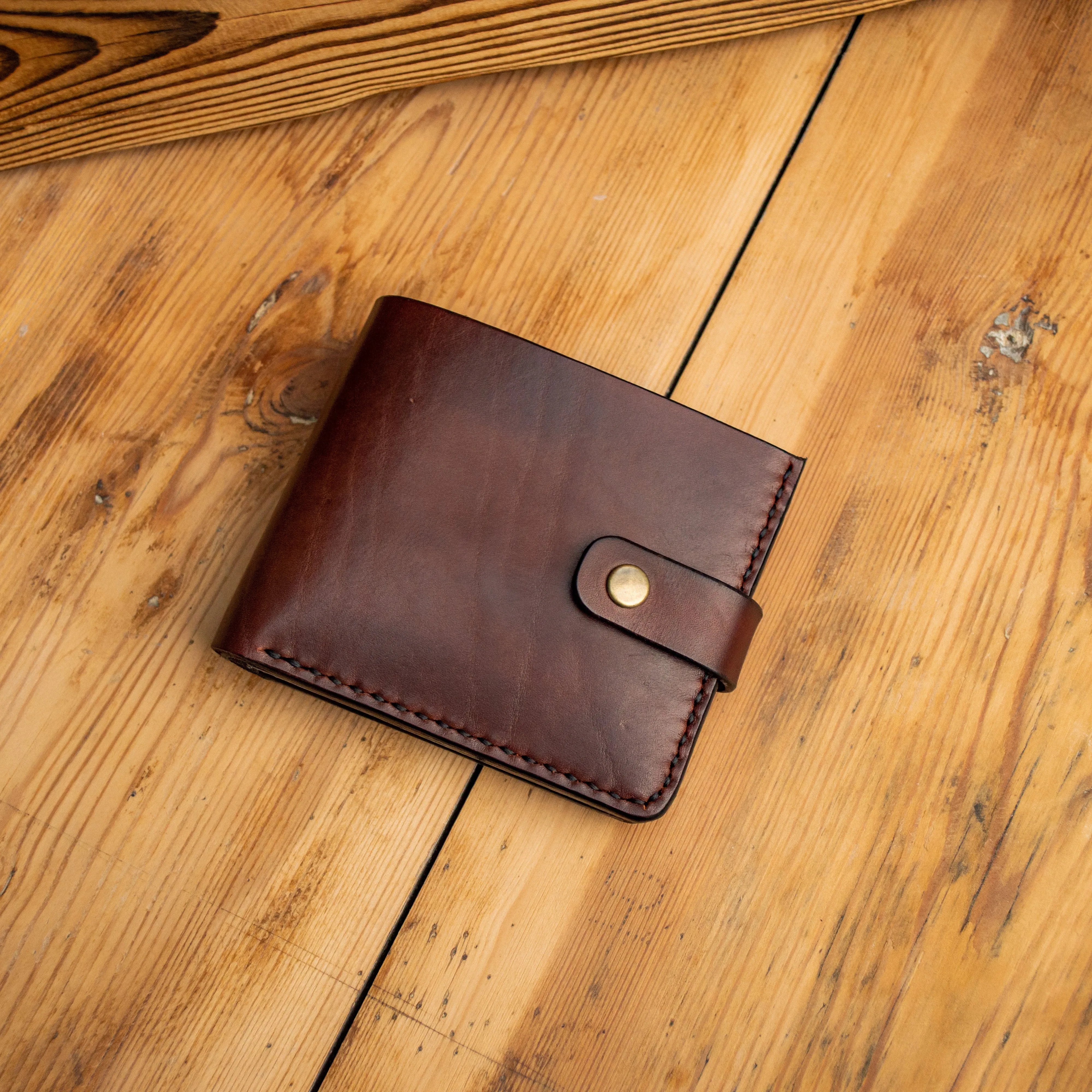 Personalized Wallet, Men's Slim Leather Wallet, Minimalist Leather Wallet