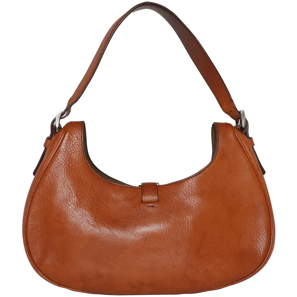 Prada Leather Shoulder Hobo Y2K Shoulder Bag