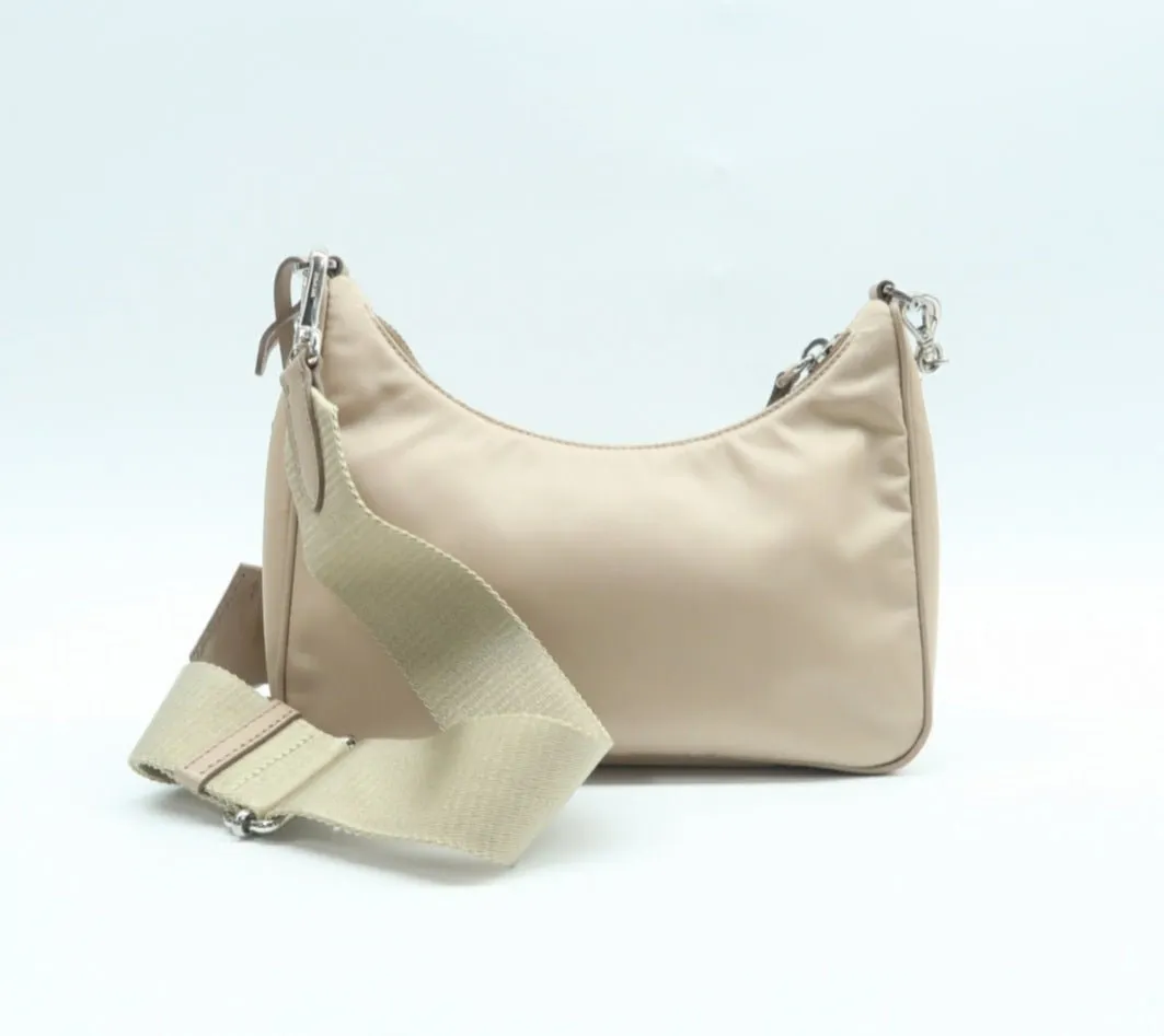 Prada Re-Edition Pink Leather Shoulder Bag