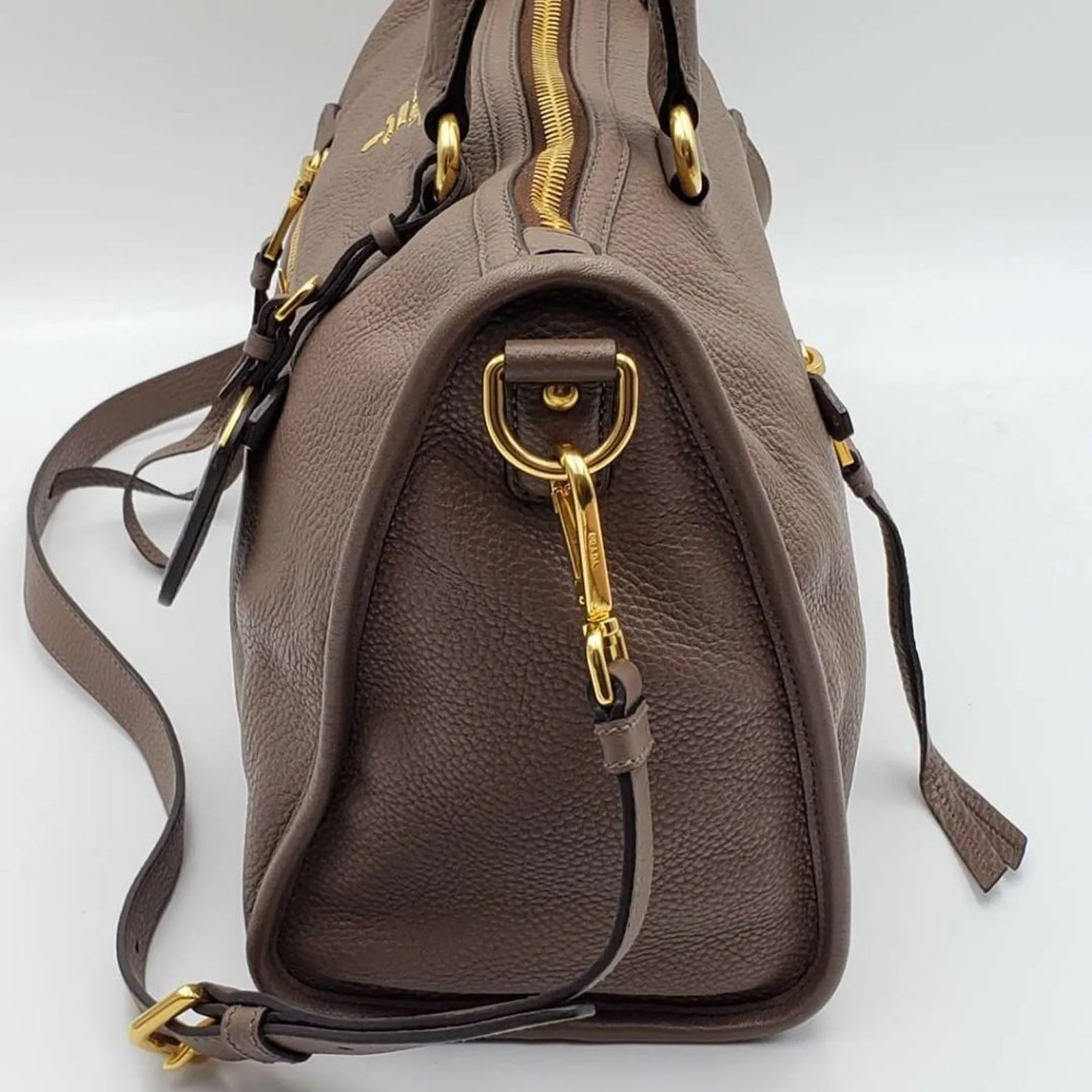 Prada Vitello Daino Leather Shoulder Bag