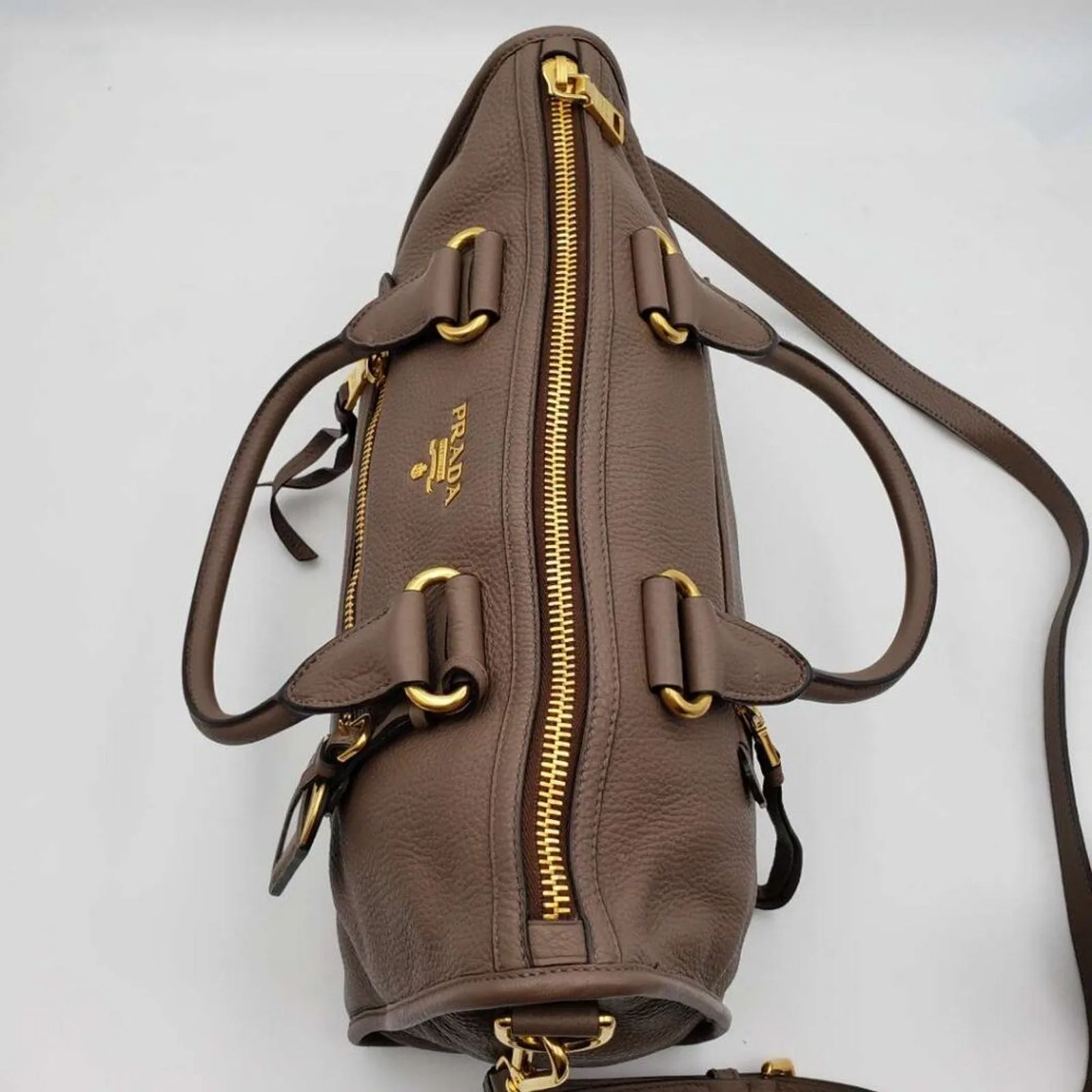 Prada Vitello Daino Leather Shoulder Bag