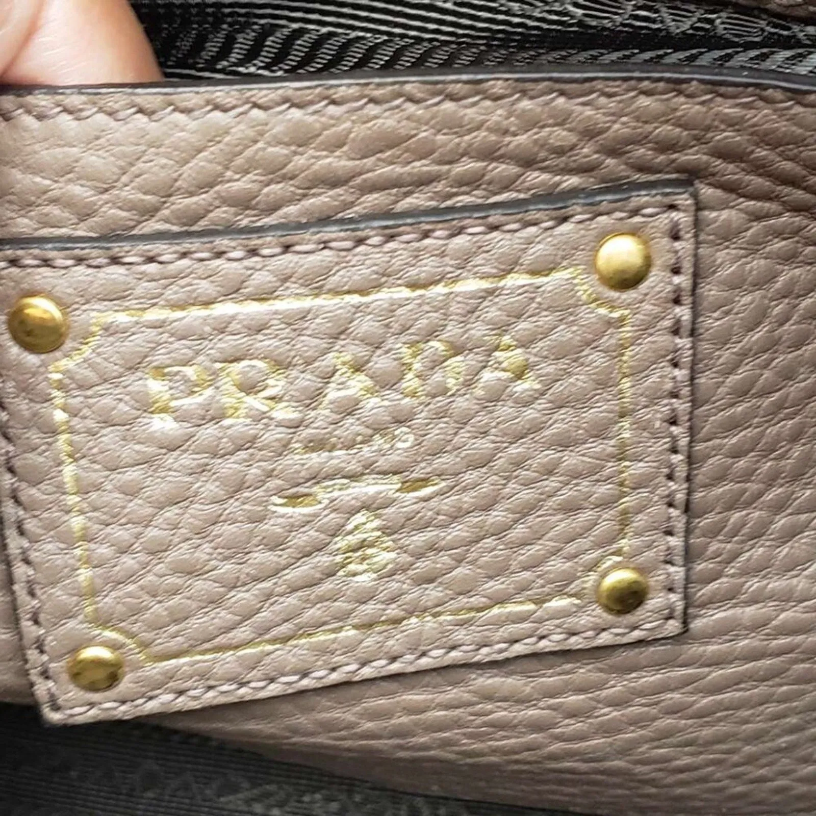 Prada Vitello Daino Leather Shoulder Bag