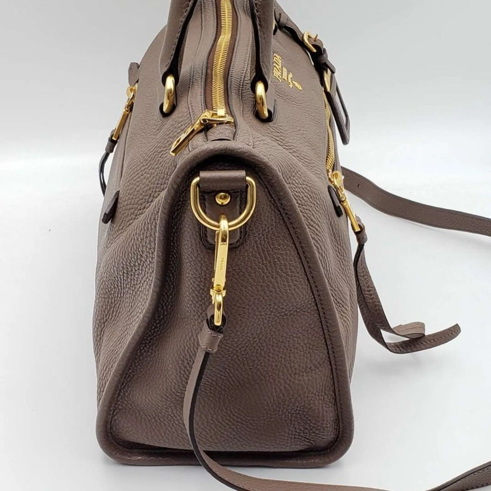 Prada Vitello Daino Leather Shoulder Bag