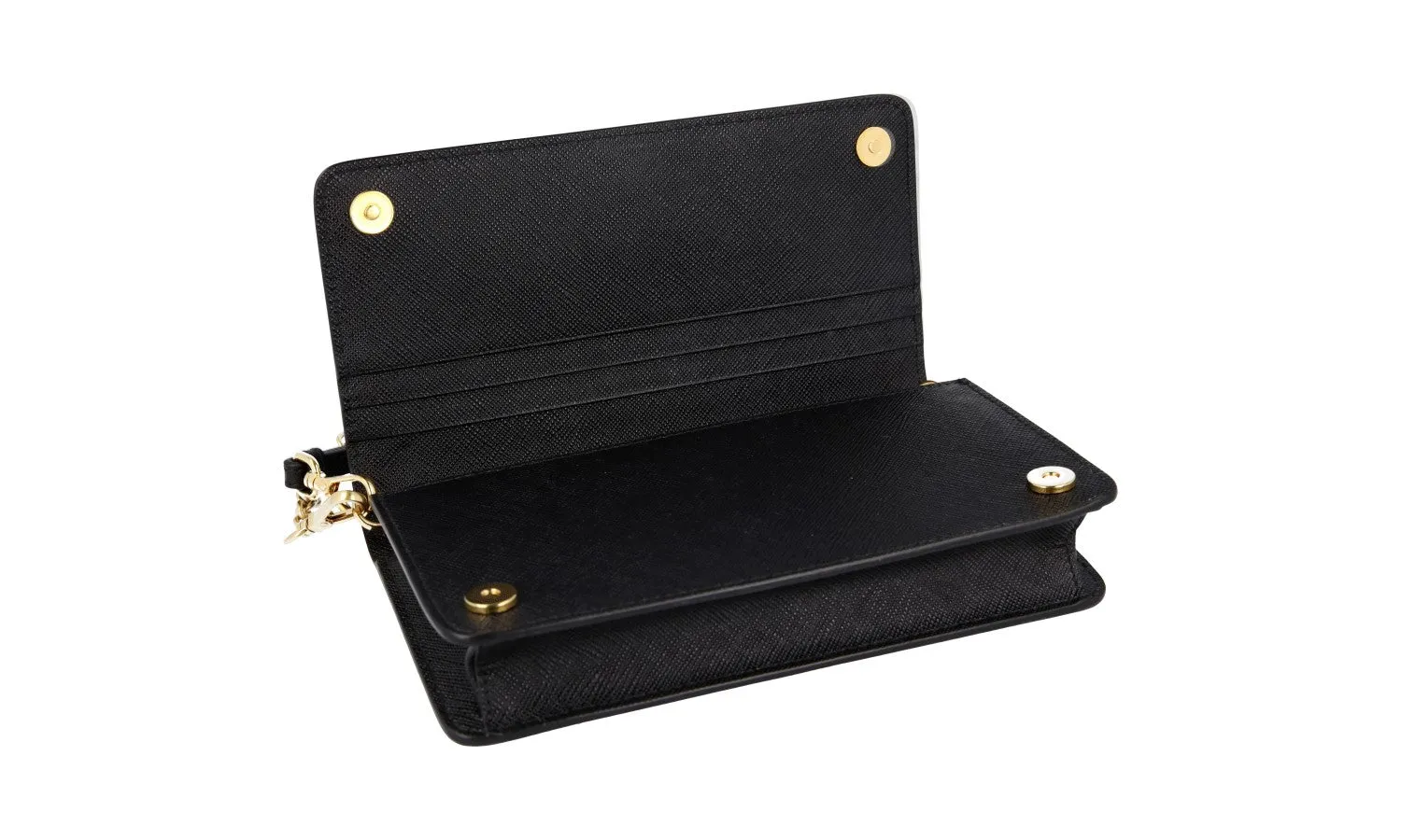 Prada Women's Black High-Quality Saffiano Leather Shoulder Bag 1DH029