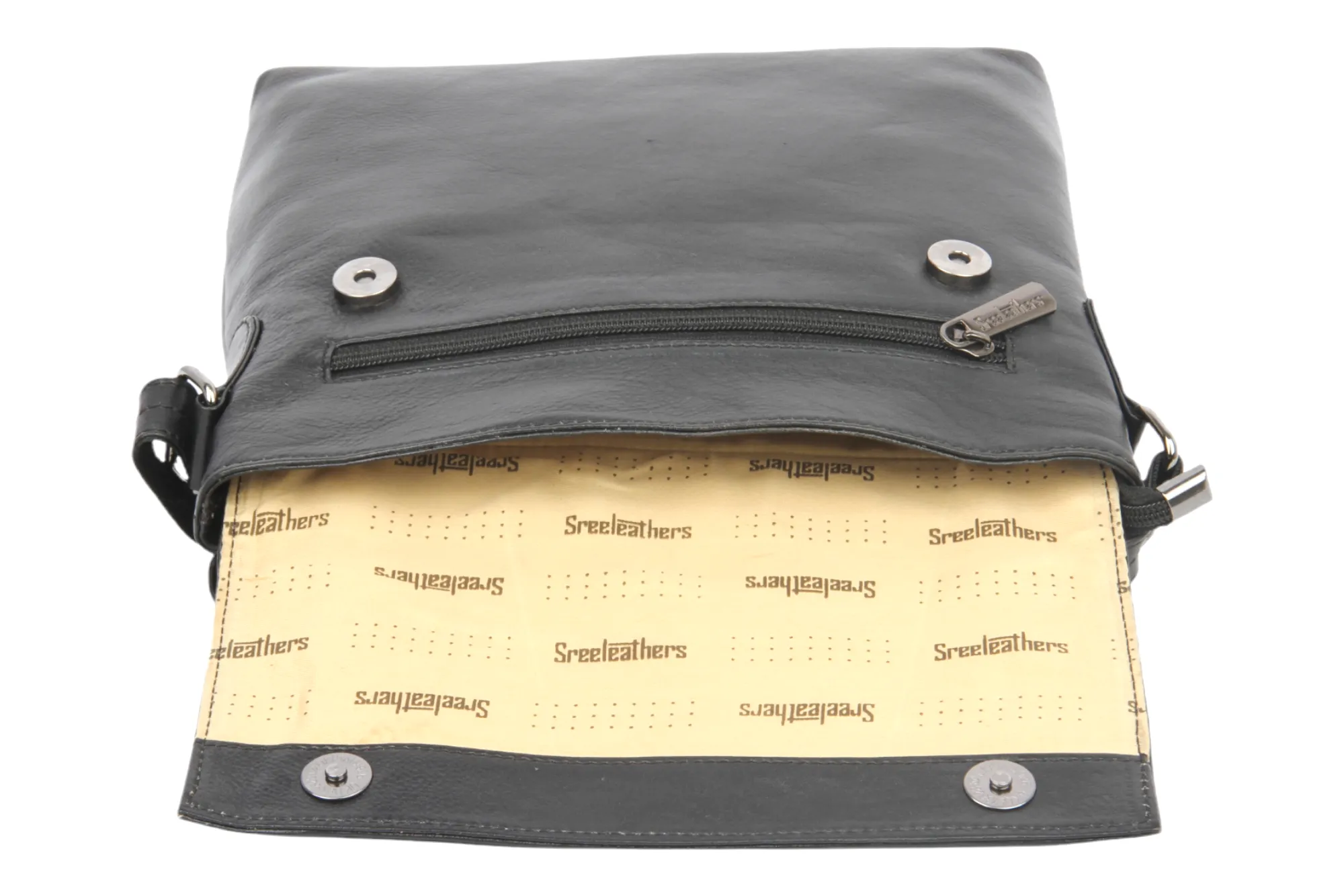 Premium Leather Messenger Bag 997427 (BLACK)