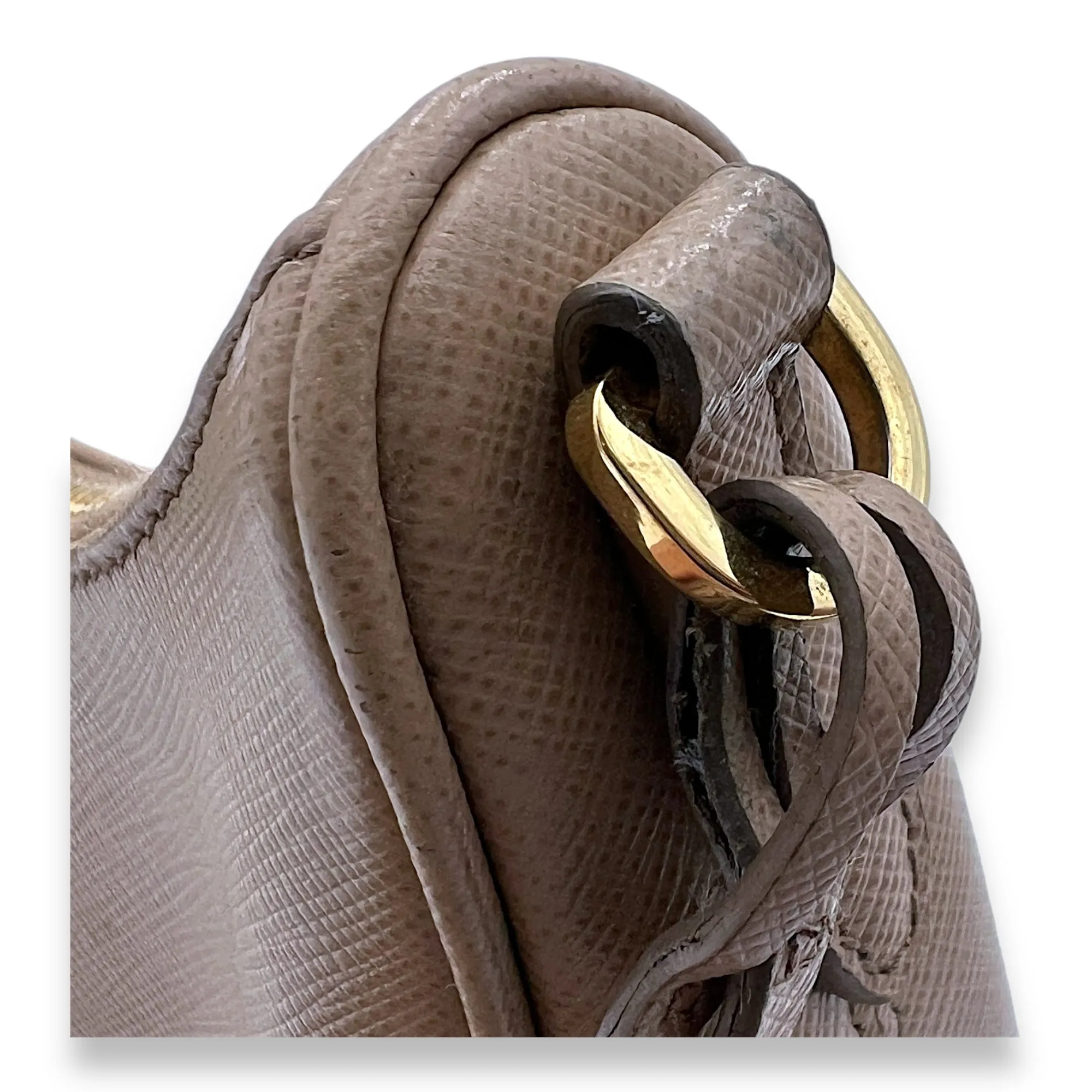 Re-Edition 2005 Crossbody bag in Saffiano leather, Gold Hardware
