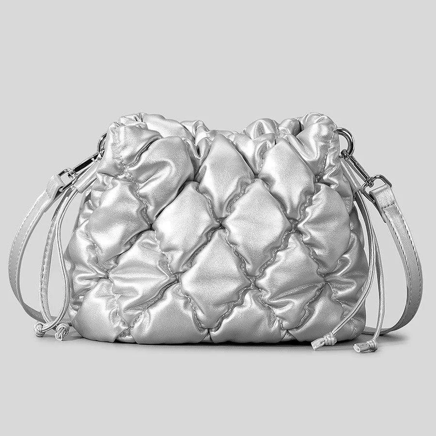 Rhombus Stitching Shoulder Bag
