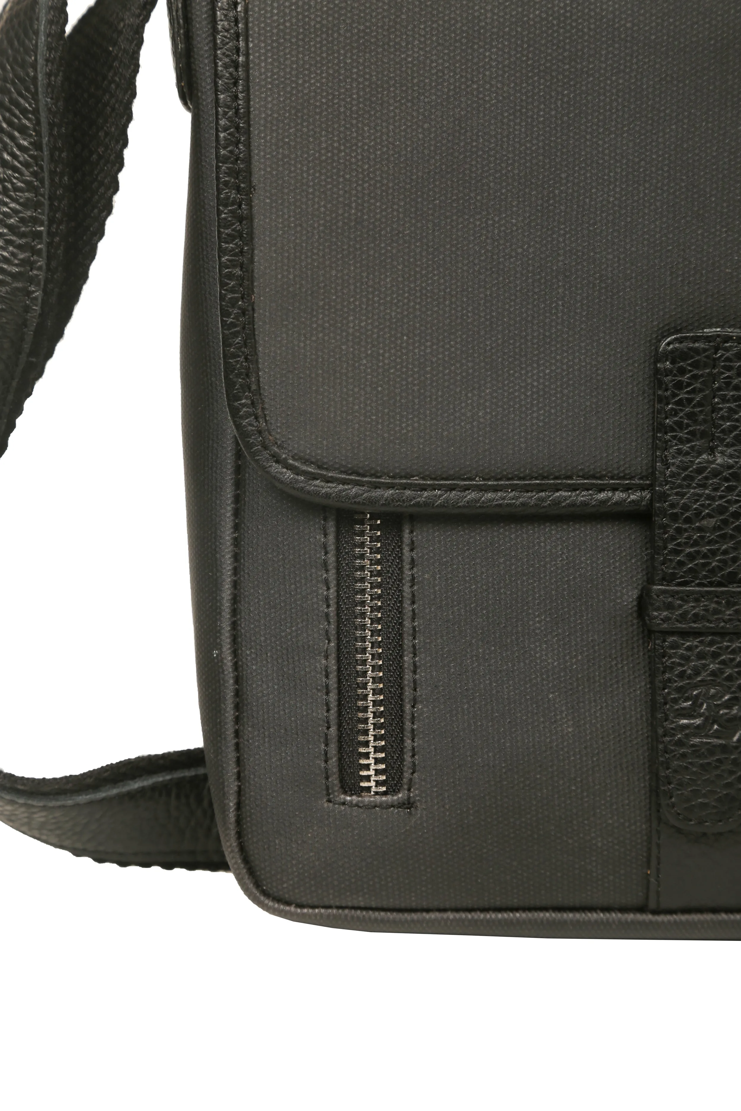 RL Meraki Waterproof Coated Canvas and Leather Sling Cross Body Bag