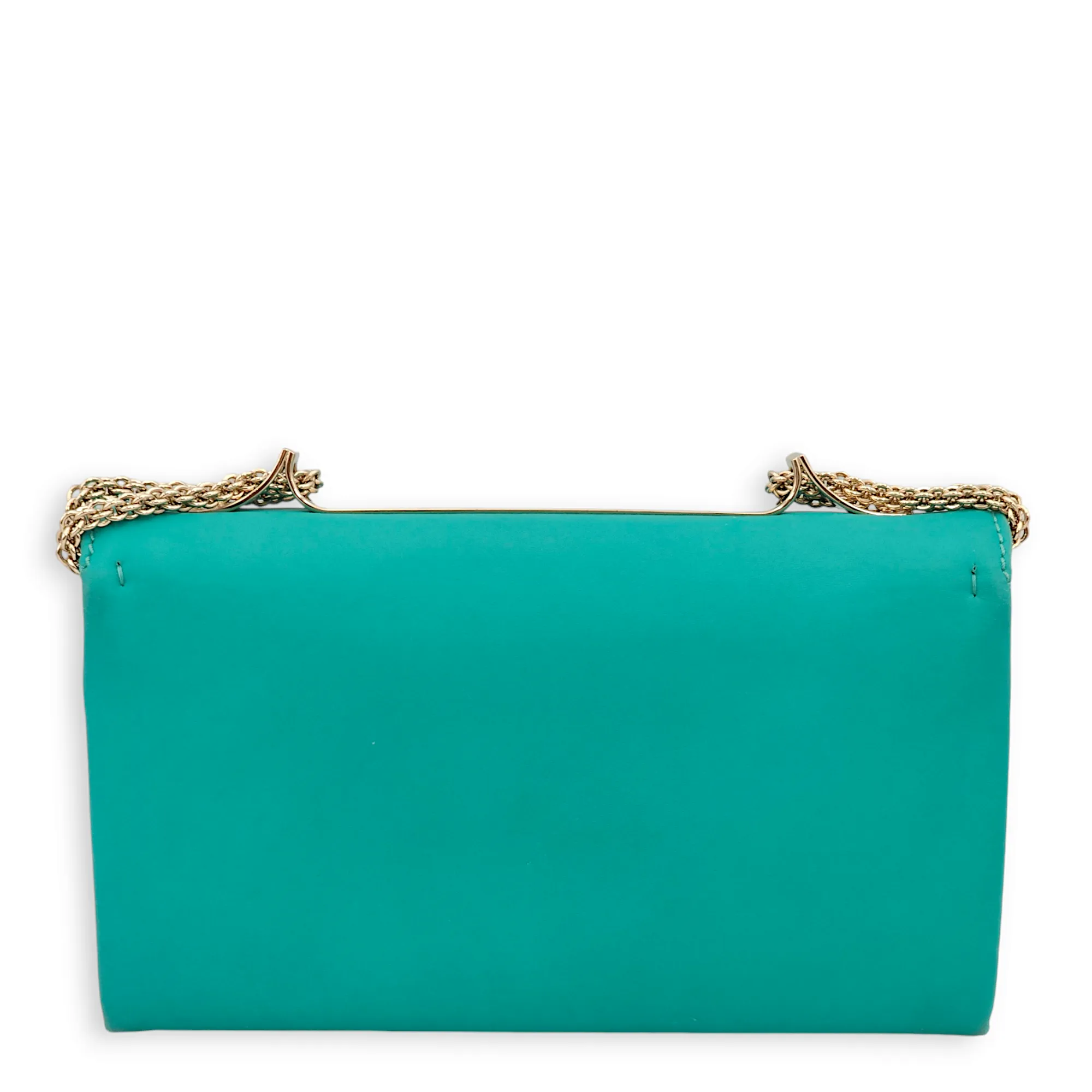 Rockstuds Va Va Voom Green Crossbody Bag, Gold hardware