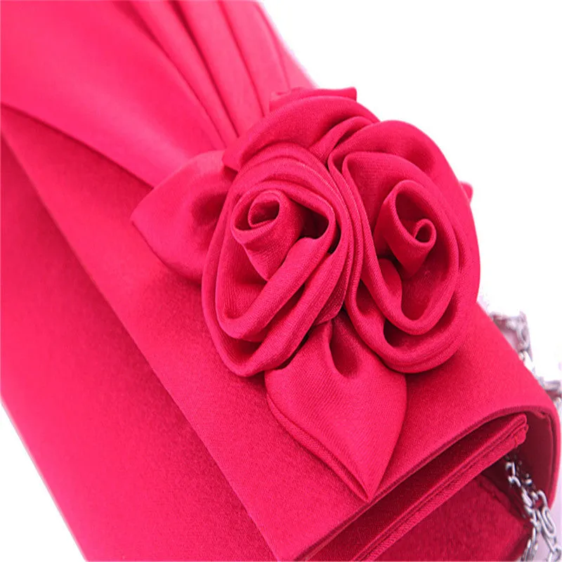 Rose Detail Clutch Bag