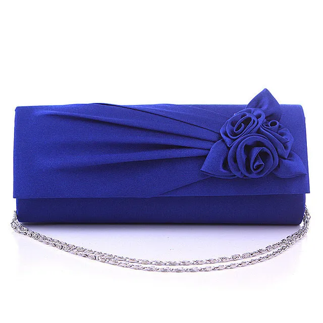 Rose Detail Clutch Bag