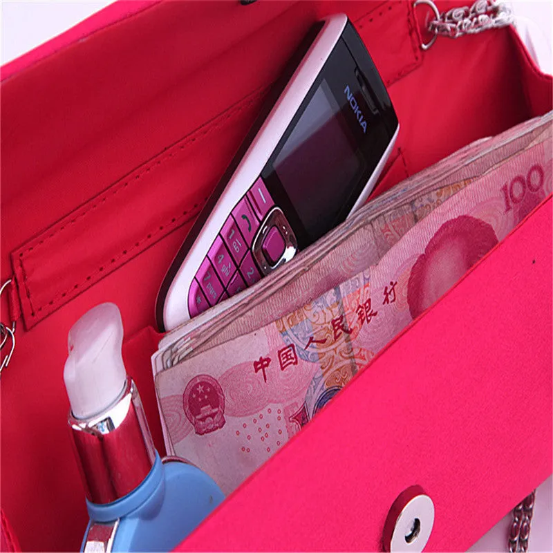 Rose Detail Clutch Bag
