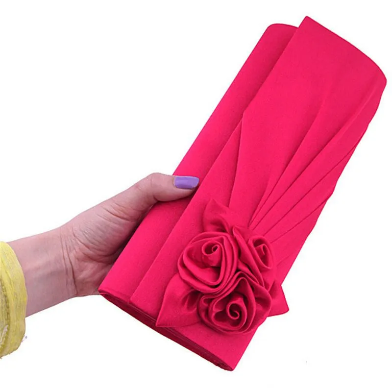 Rose Detail Clutch Bag
